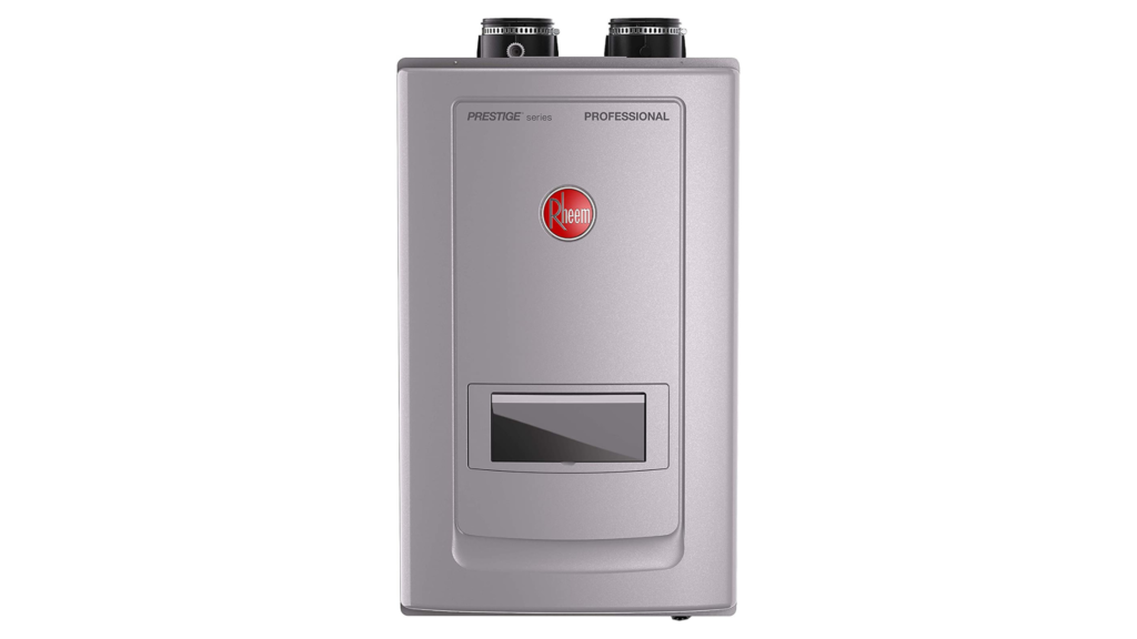 Rheem Prestige Condensing Tankless Gas Indoor Natural Gas Water Heater With Built-in Recirculation 11.0 GPM - RTGH-RH11DVLN